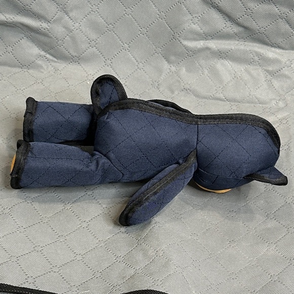 Tough Quilted Dog Chew Toy Denim Plush Bear Tough Materials and Seams NWT - Picture 5 of 13